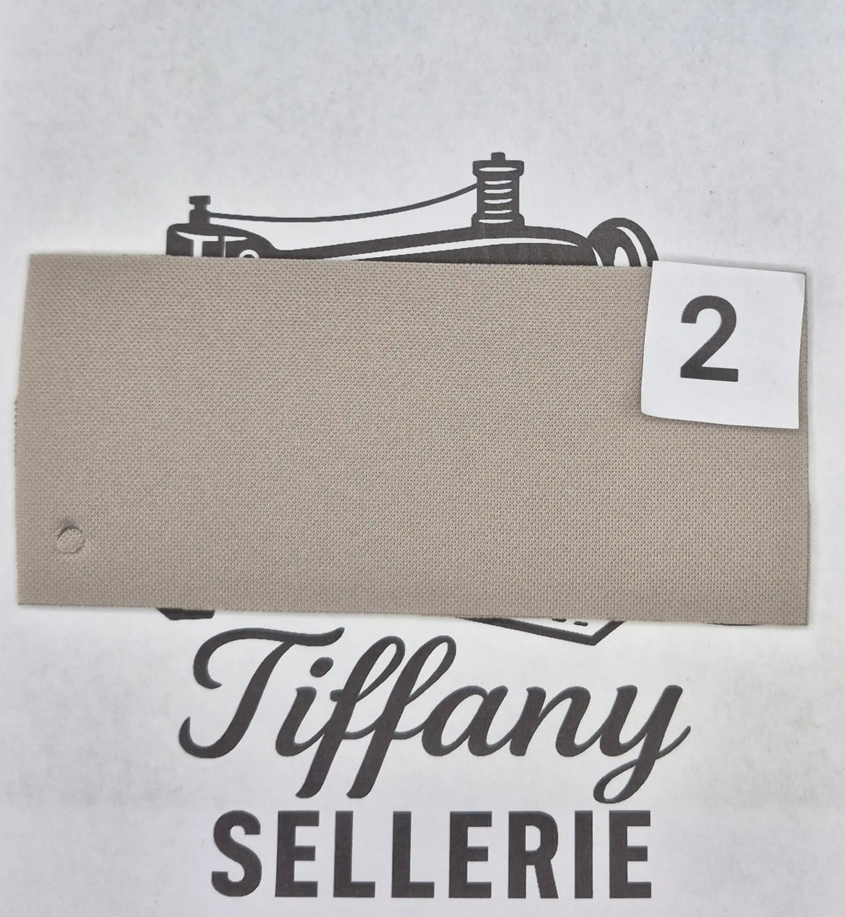 Tissus gris clair Tiffany Sellerie