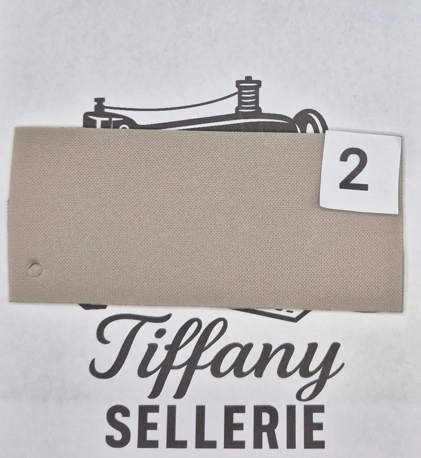 Tissus gris clair Tiffany Sellerie