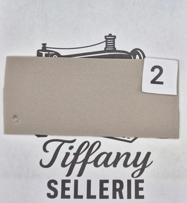 Tissus gris clair Tiffany Sellerie