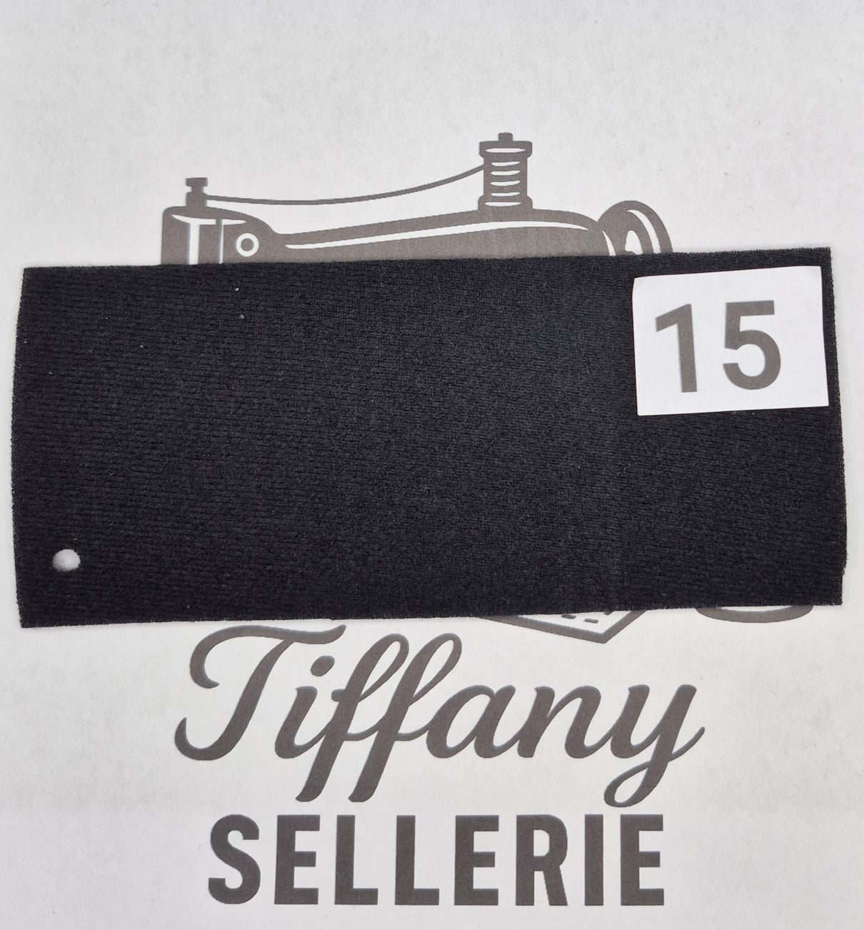 Tissus velours noir Tiffany Sellerie