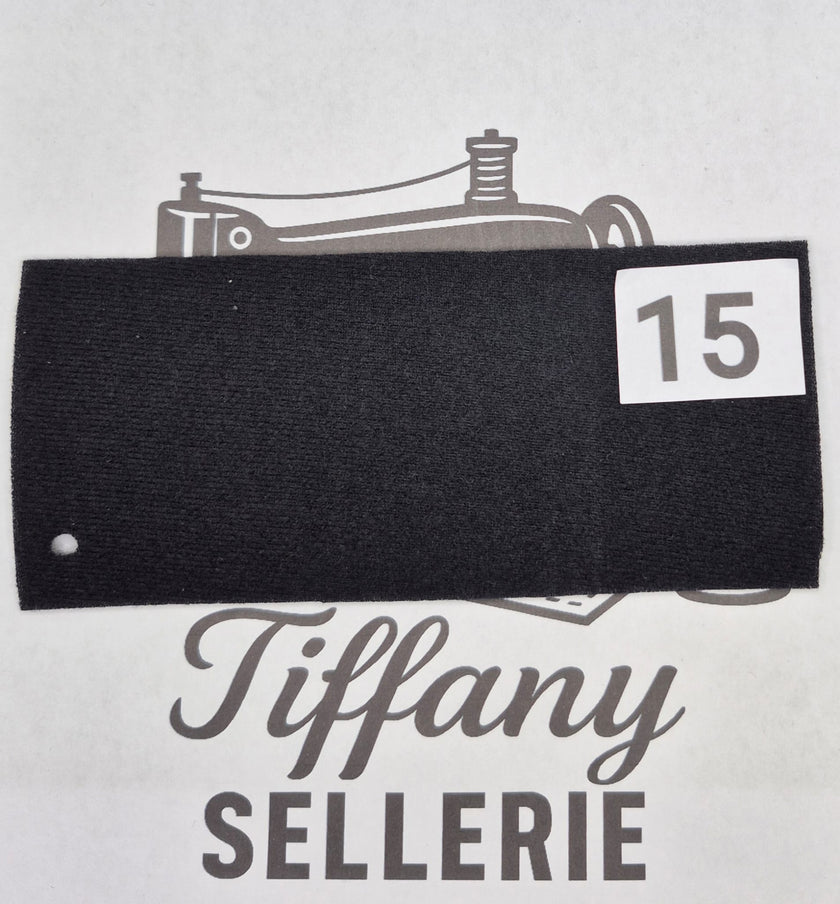 Tissus velours noir Tiffany Sellerie