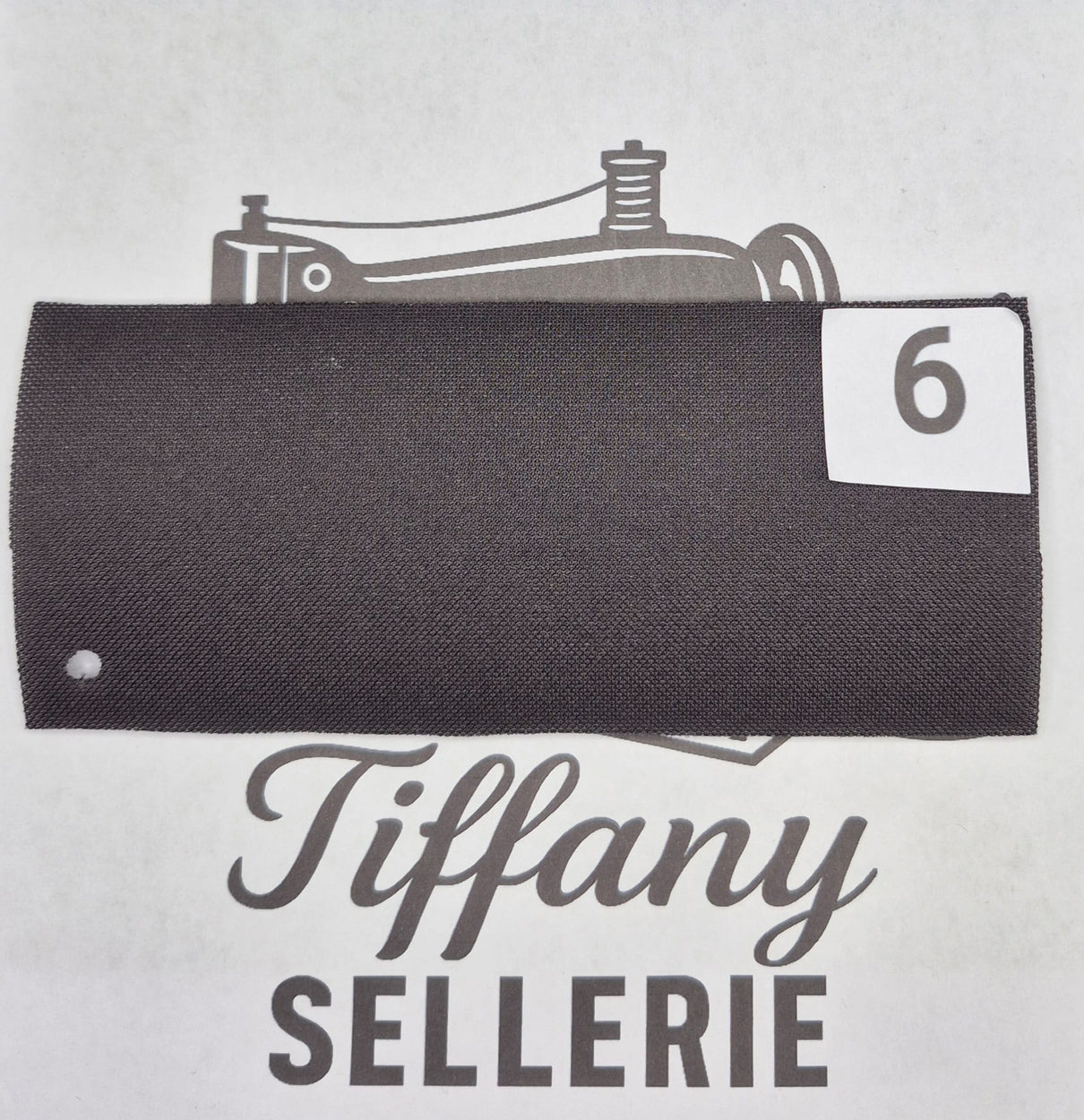 Tissus outlet noir profond Tiffany Sellerie