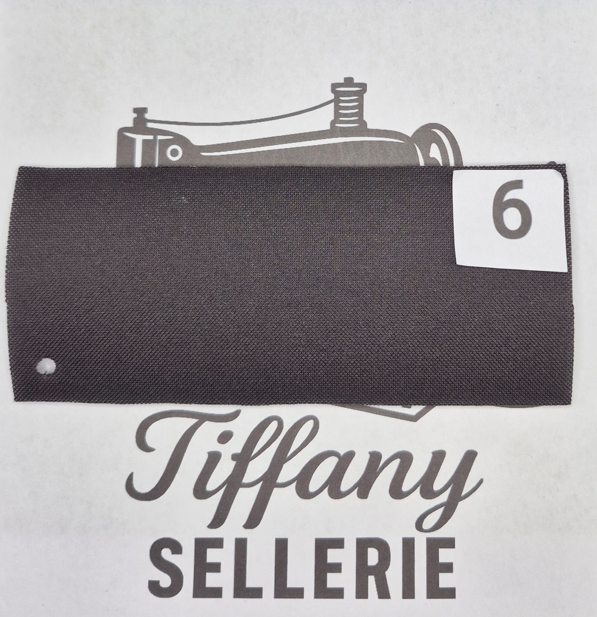 Tissus outlet noir profond Tiffany Sellerie