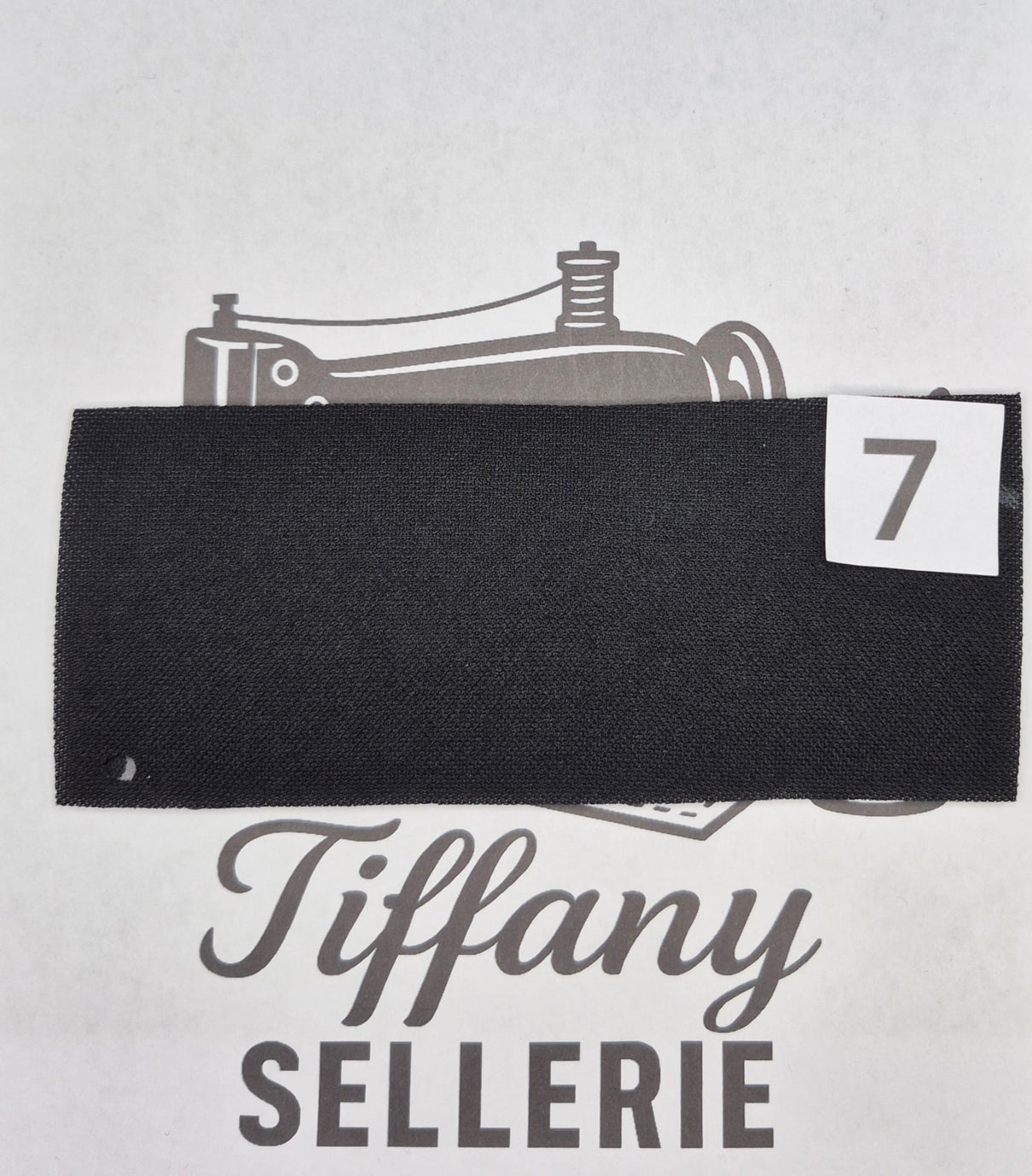 Tissus outlet noir charbon Tiffany Sellerie