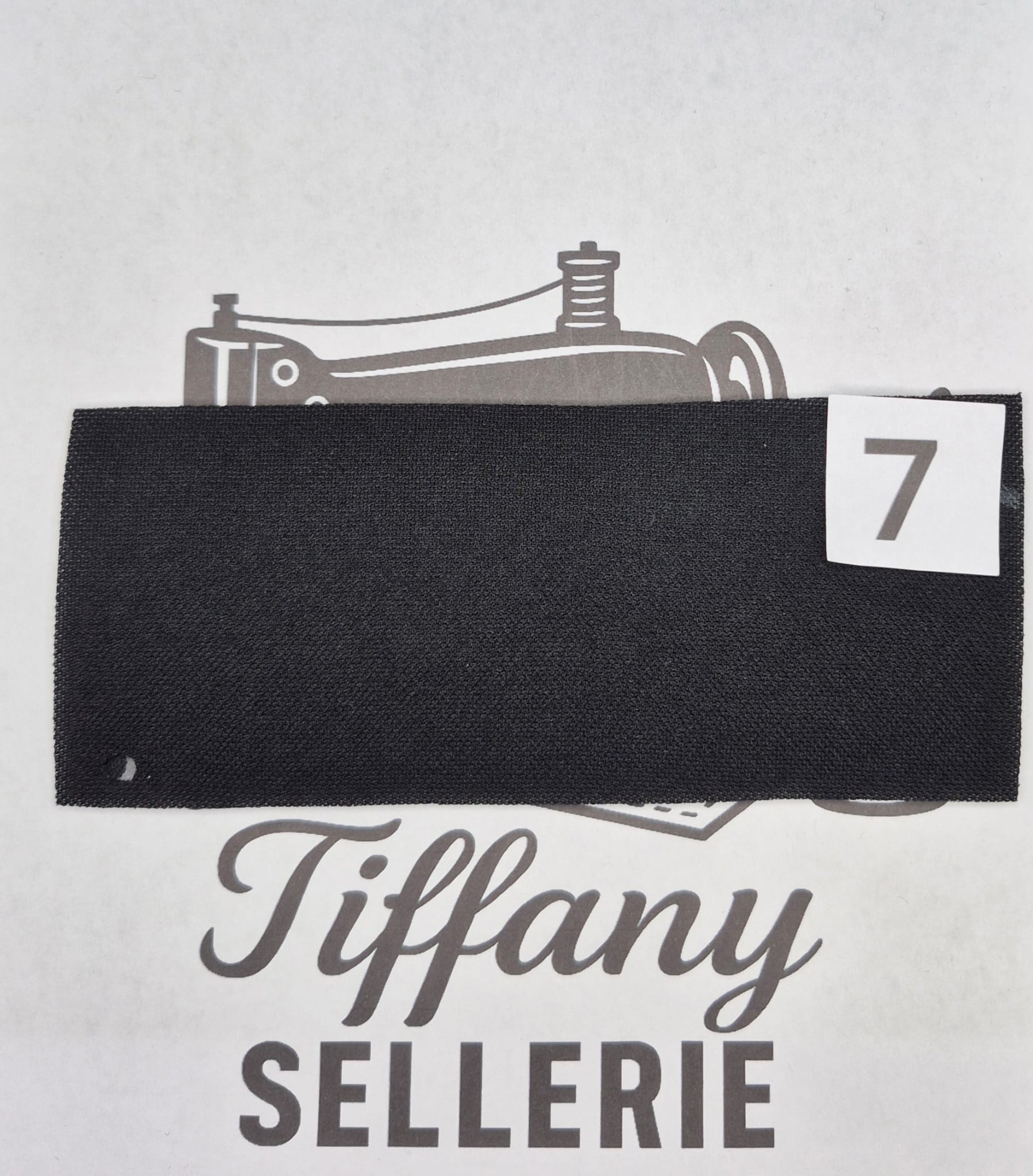 Tissus outlet noir charbon Tiffany Sellerie