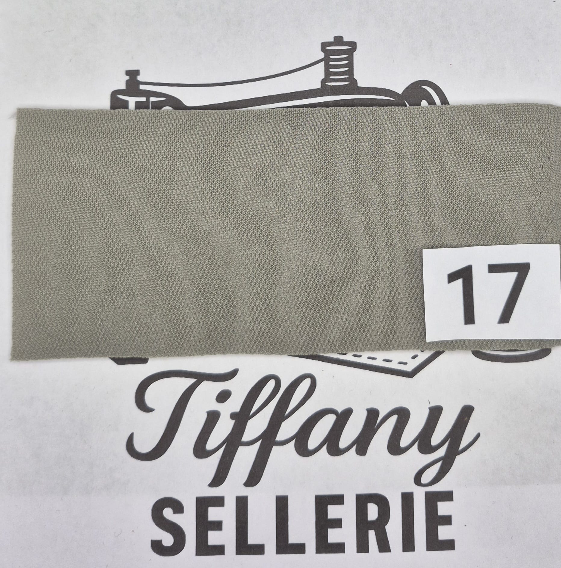 Tissus gris ( grosses mailles ) Tiffany Sellerie