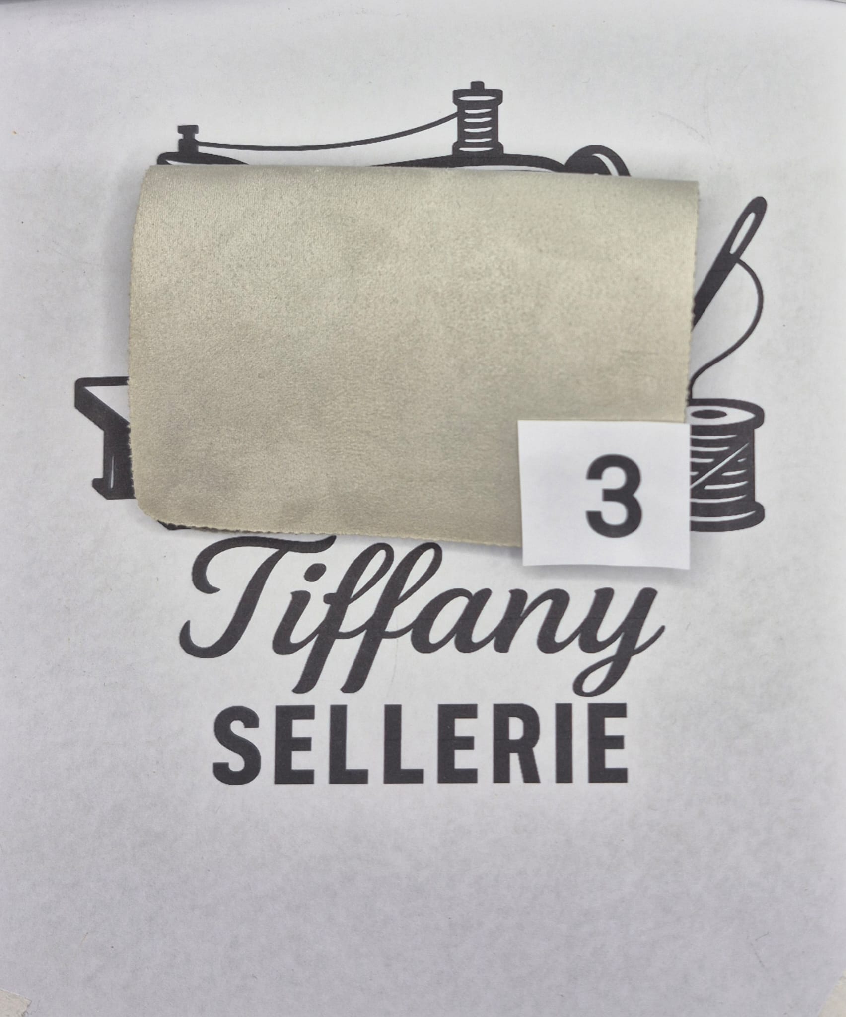 Tissus suède perle Tiffany Sellerie