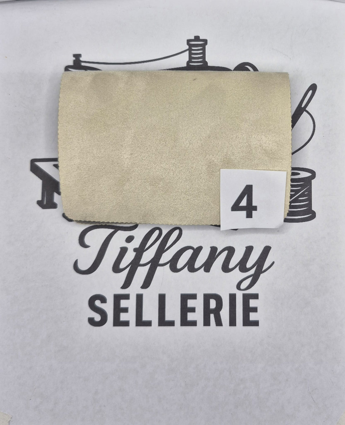 Tissus suède écru Tiffany Sellerie