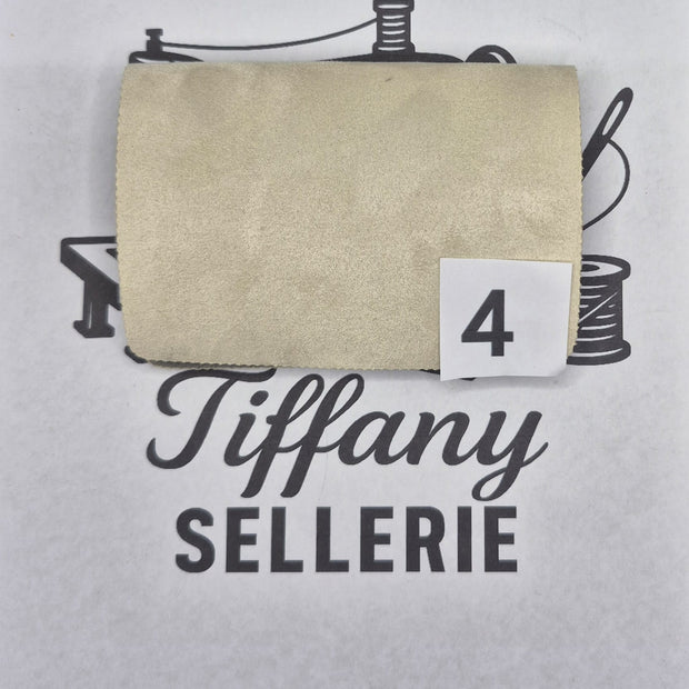 Tissus suède écru Tiffany Sellerie
