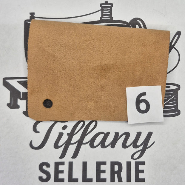 Tissus suède camel Tiffany Sellerie