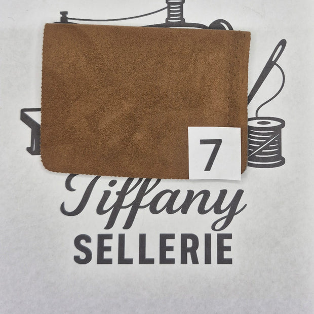 Tissus suède marron Tiffany Sellerie