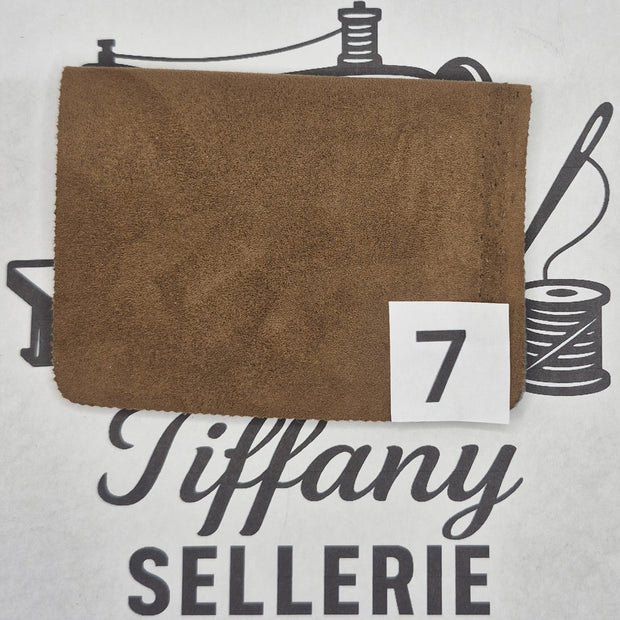 Tissus suède marron Tiffany Sellerie